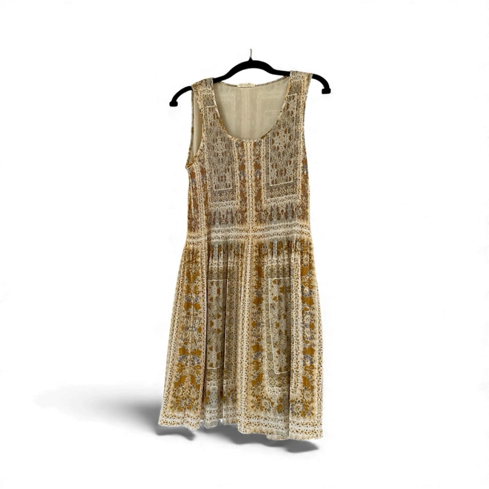Jane and Delancey Women’s Lightweight Sleeveless Pleated Bohemian Mini Dress M
